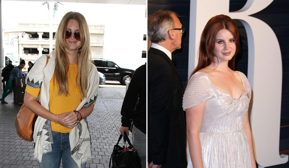 Hätten Sie Lana del Rey mit blonden Haaren erkannt? Wir hätten sie im ersten Moment fast mit Lindsay Lohan verwechselt. (Bilder: WENN.com & Adriana M. Barraza/WENN.com)