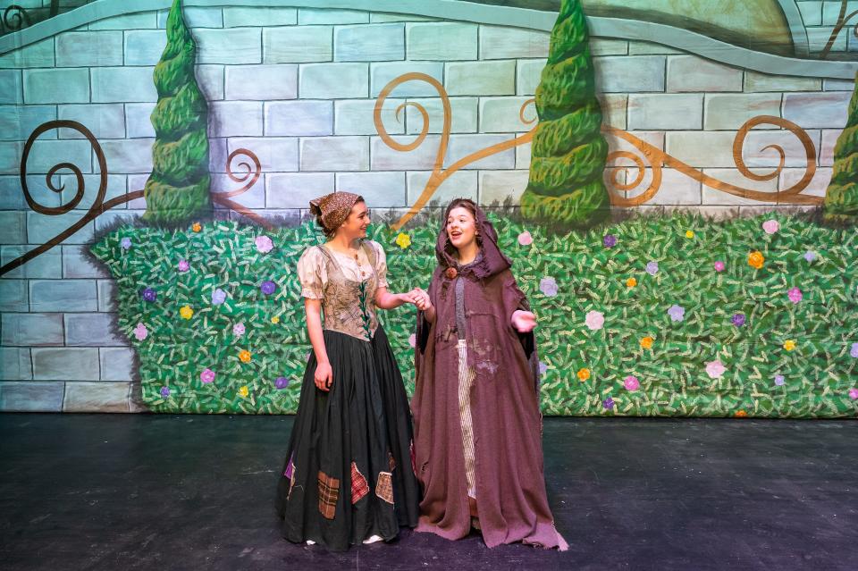 Bodi Parks and Hayln Derington perform in Amarillo Little Theatre's presentation of Rodgers & Hammerstein's "Cinderella."