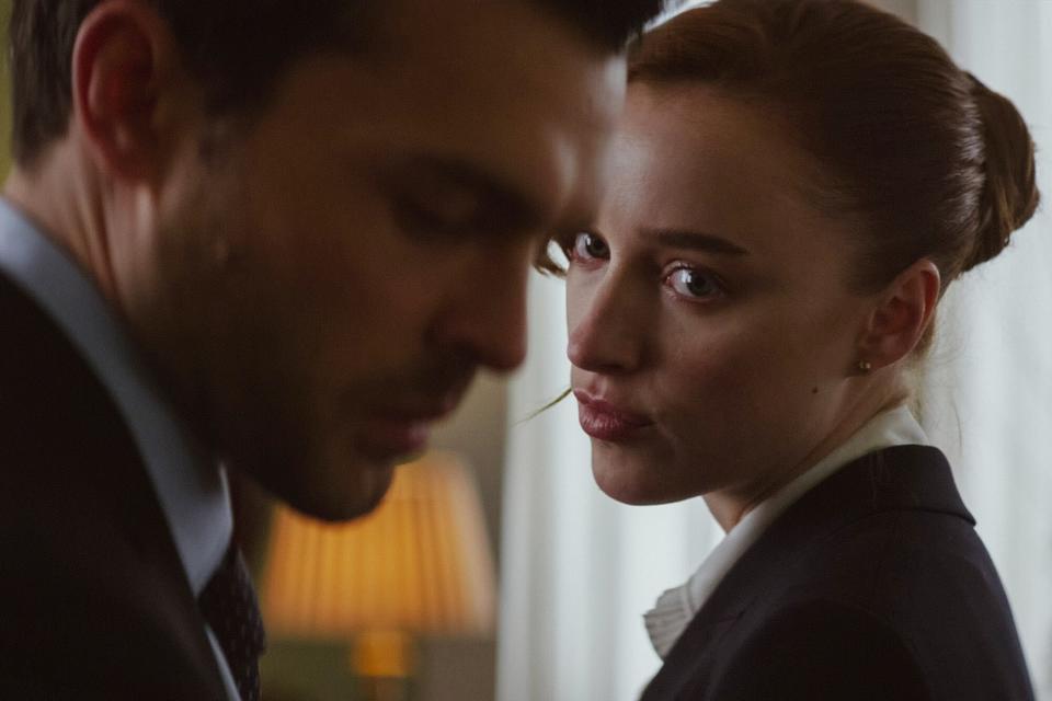 Phoebe Dynevor and Alden Ehrenreich appear in Fair Play by Chloe Domont, an official selection of the U.S. Dramatic Competition at the 2023 Sundance Film Festival. Courtesy of Sundance Institute