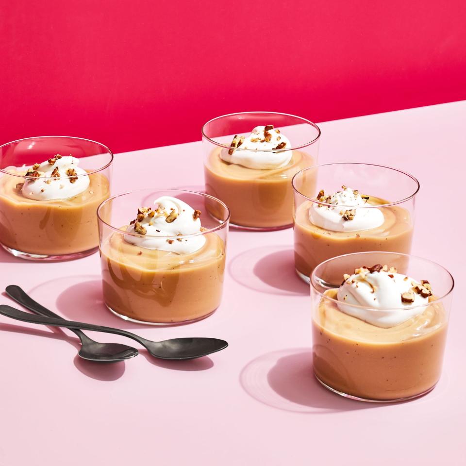 Butterscotch Pudding with Maple Whipped Cream