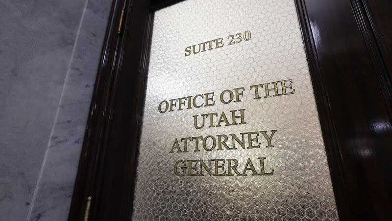 The Utah attorney general’s office at the Capitol in Salt Lake City on Friday, Jan. 27, 2023.