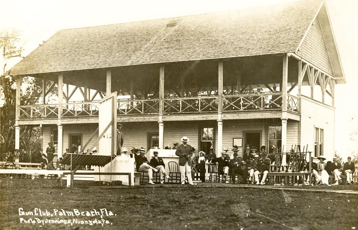 For more than a decade starting in 1902, the Florida Gun Club, aka the Palm Beach Gun Club, was on the North End with a two-level clubhouse.