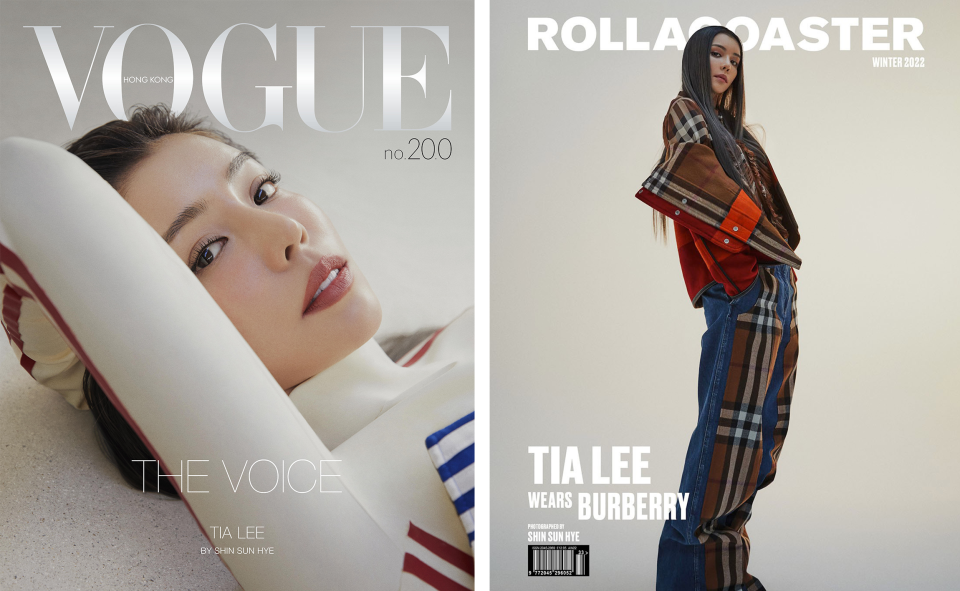 Tia Lee on the cover of Vogue Hong Kong and Rollacoaster. Photo: Vogue Hong Kong / Rollacoaster