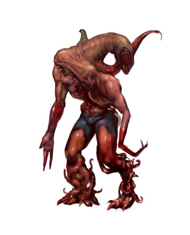 Concept art for a Walker in The Thing 1 video game