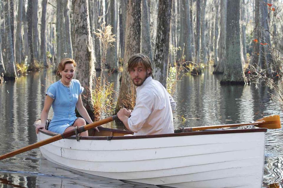 <p>Moviestore/Shutterstock</p> Rachel McAdams and Ryan Gosling in The Notebook