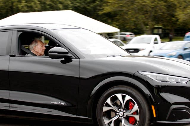 Harold Baggott test driving the new Mustang Mach-E 