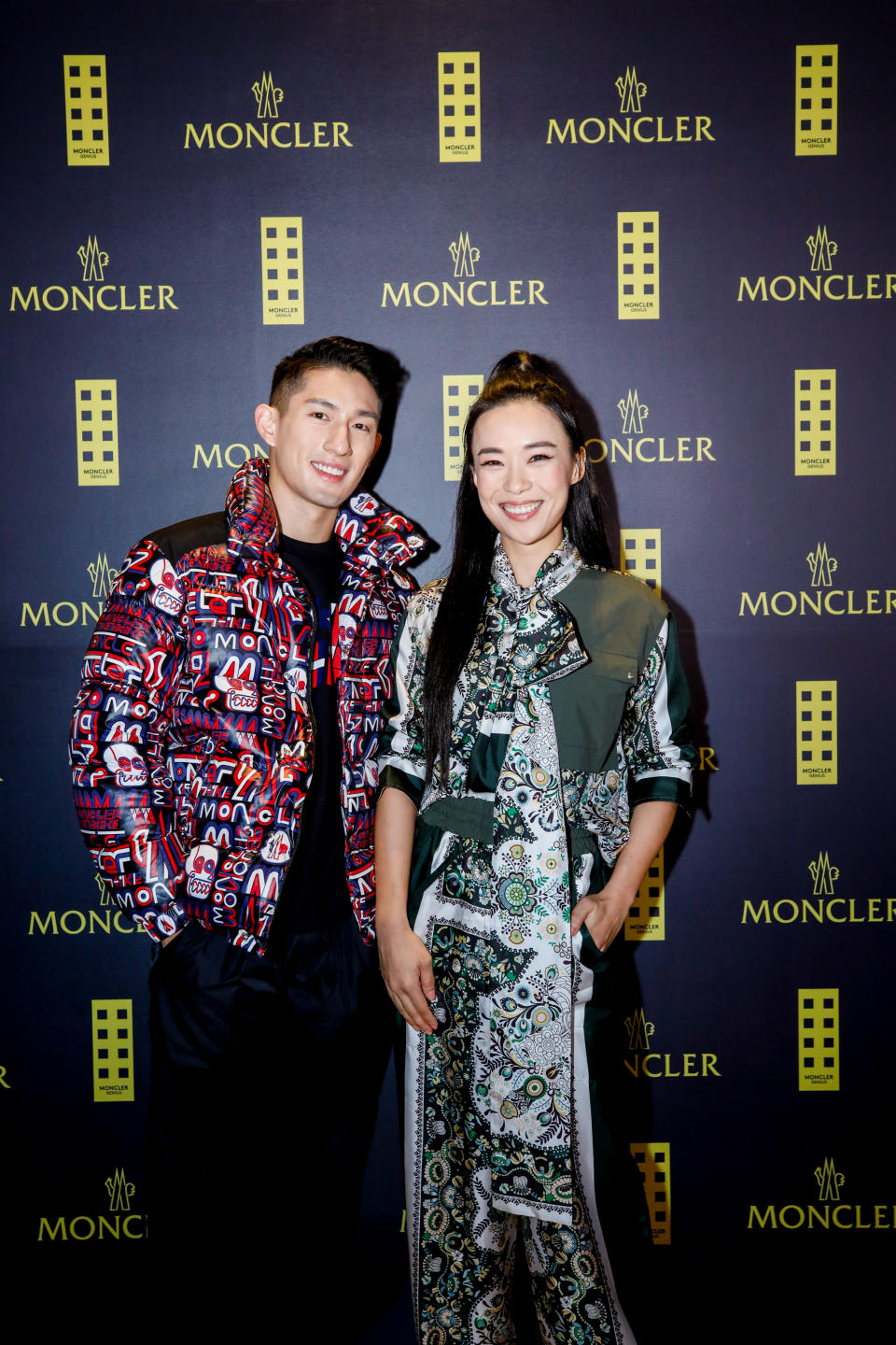 Ayden Sng, Rebecca Lim at Moncler Launch. (PHOTO: Moncler)