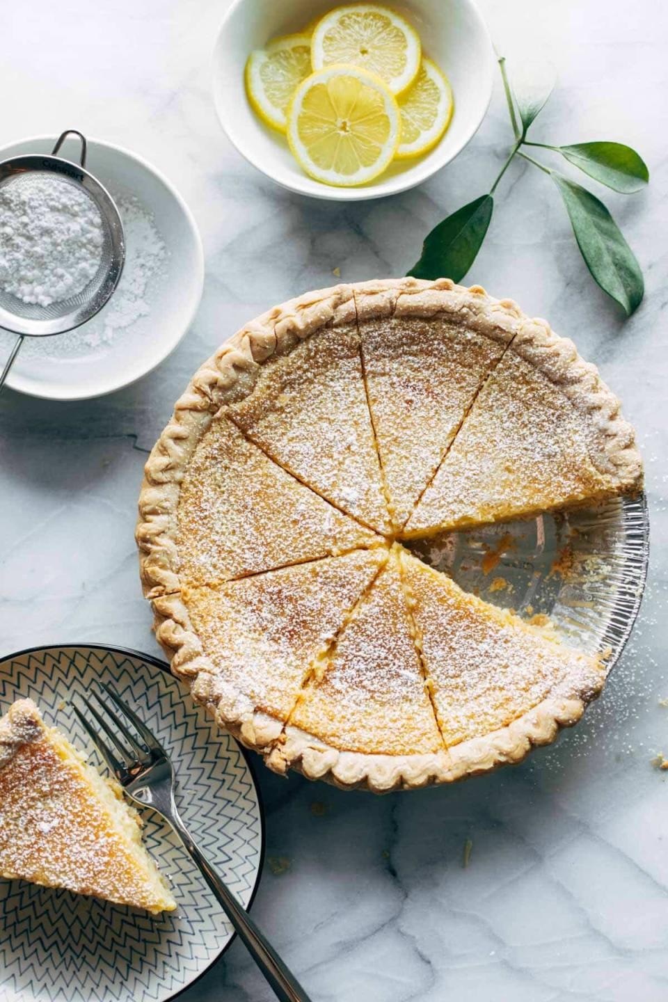 <strong><a href="https://pinchofyum.com/blender-lemon-pie" target="_blank" rel="noopener noreferrer">Get the Blender Lemon Pie recipe from Pinch of Yum</a> &nbsp;</strong>