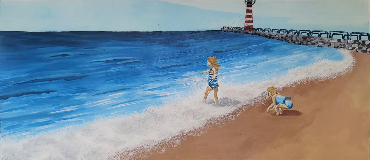 Clinton High School's Jourdan Young was named the winning student-artist earlier this year as part of the 2023 Congressional Art Competition for Michigan’s 5th District. Her painting is titled "Michigan Summers."