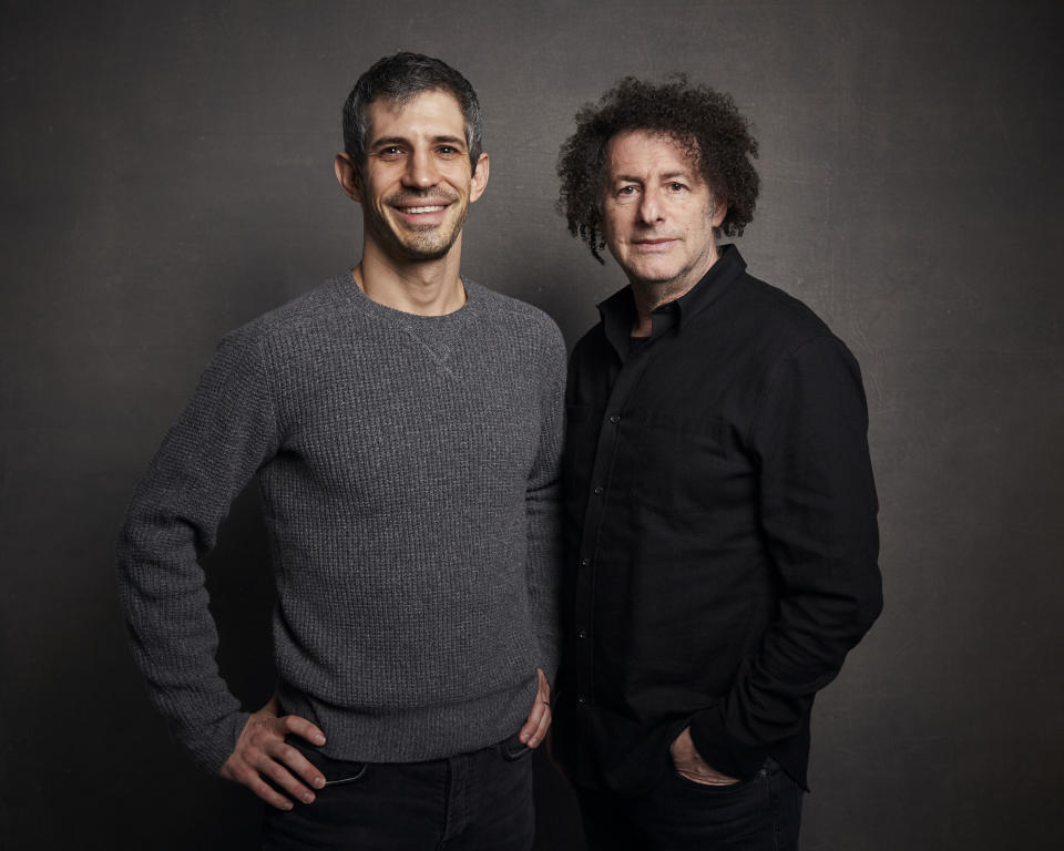 Directors Gregory Kershaw, left, and Michael Dweck pose for a portrait to promote the film "The Truffle Hunters" at the Music Lodge during the Sundance Film Festival on Sunday, Jan. 26, 2020, in Park City, Utah. (Photo by Taylor Jewell/Invision/AP)