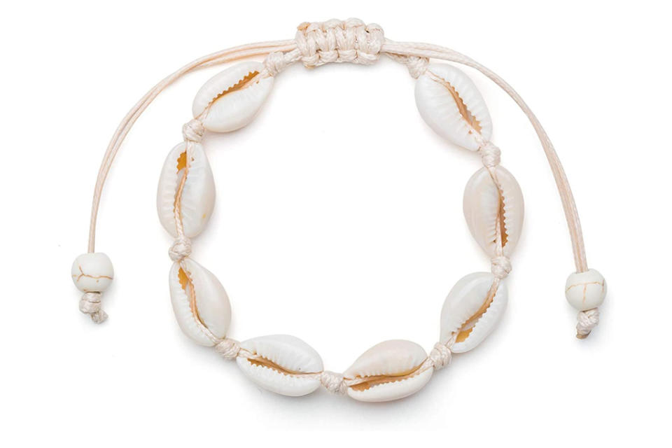 puka shell, anklet