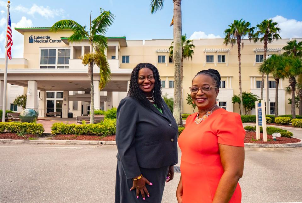Dr. LaTanya McNeal, the executive dean at Palm Beach State College's Belle Glade campus, and Janet Moreland, associate vice president at Lakeside Medical Center, are helping to start a mentorship program between students at the campus and Lakeside.
