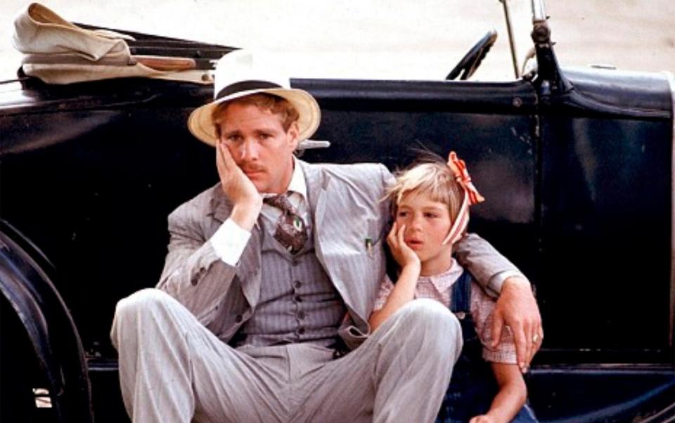 Tatum O'Neal and Ryan O'Neal in Paper Moon, 1973