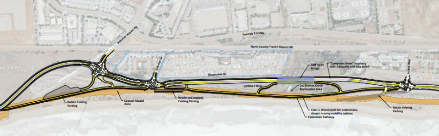 A design concepts for the realignment of Highway 101. (City of Carlsbad)