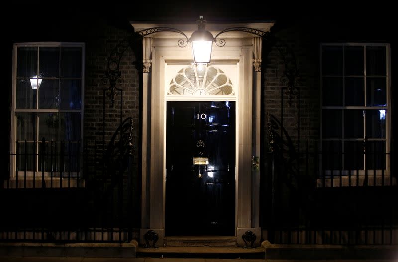 10 Downing Street after British Prime Minister Boris Johnson was taken into the intensive care unit in hospital