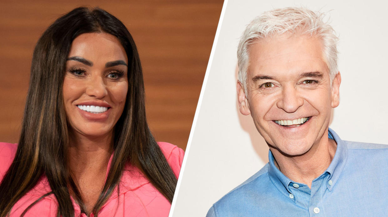 Katie Price says Phillip Schofield doesn't like her. (PA/ITV)