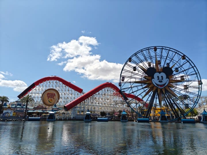 Disney California Adventure Pixar Pier waterfront taken with the OnePlus 12R main camera.