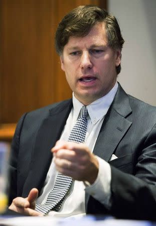 Attorney Christopher Landau, partner at Kirkland & Ellis, speaks at the U.S. Chamber of Commerce 27th annual Supreme Court pre-term briefing in Washington October 3, 2014. REUTERS/Joshua Roberts