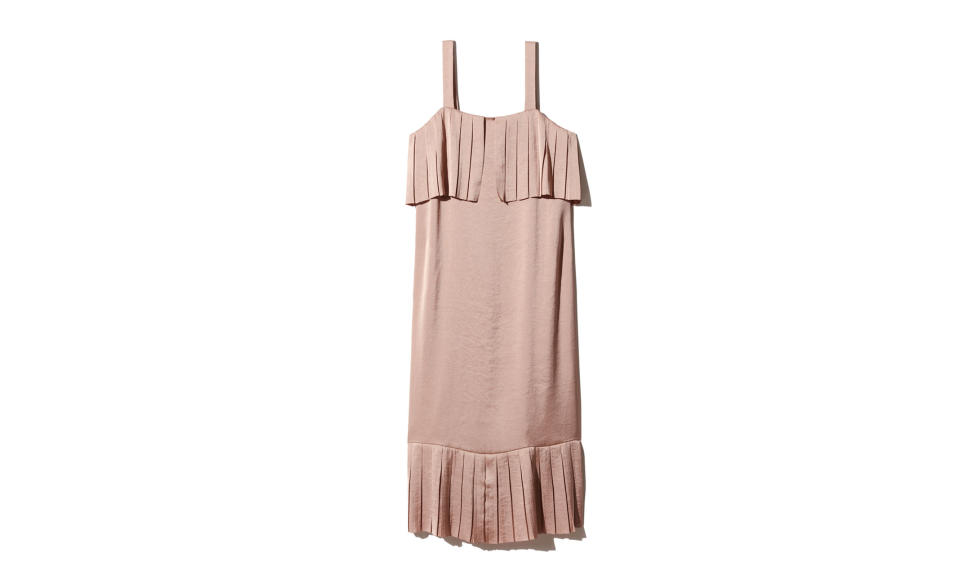 <p>Pyrelo Dress, $188, <a rel="nofollow noopener" href="http://us.aritzia.com/product/pyrelo-dress/63152.html?dwvar_63152_color=12908" target="_blank" data-ylk="slk:aritzia.com;elm:context_link;itc:0;sec:content-canvas" class="link ">aritzia.com</a> </p>