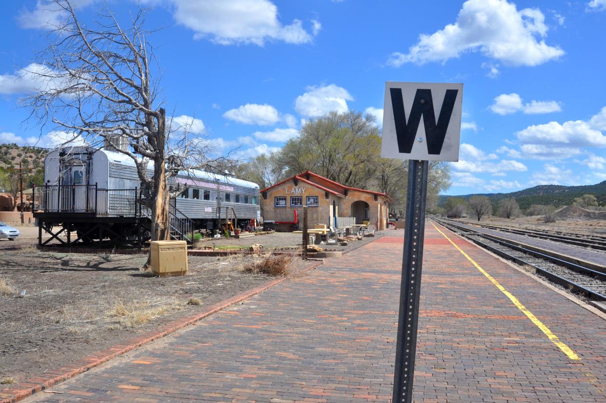 Lamy New mexico train station amtrak