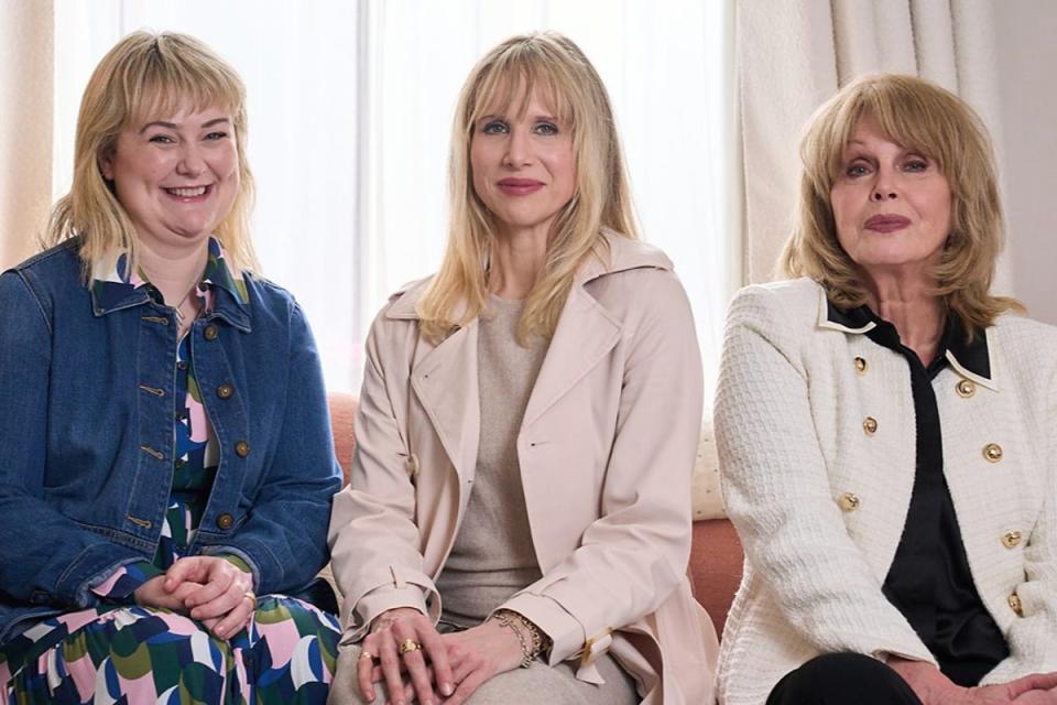 Anne (Phillippa Dunne), Amanda (Lucy Punch) and Felicity (Joanna Lumley) are the only cast members confirmed for the spin-off so far (BBC)