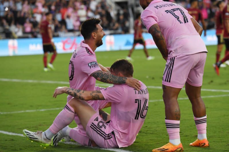 Inter Miami moved up to No. 13 from No. 14 in the Easter Conference standings with a win over Toronto FC on Wednesday in Fort Lauderdale, Fla. File Photo by Larry Marano/UPI