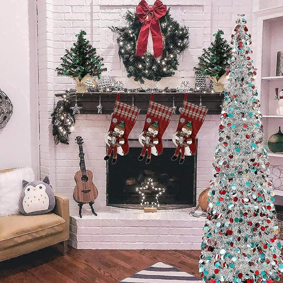16) Joy-Leo 6-Foot Pop-Up Artificial Christmas Tree