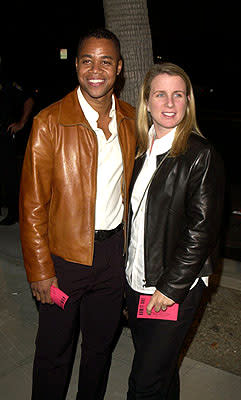 Cuba Gooding Jr. and wife at the Beverly Hills premiere of Miramax Zoe's Amelie