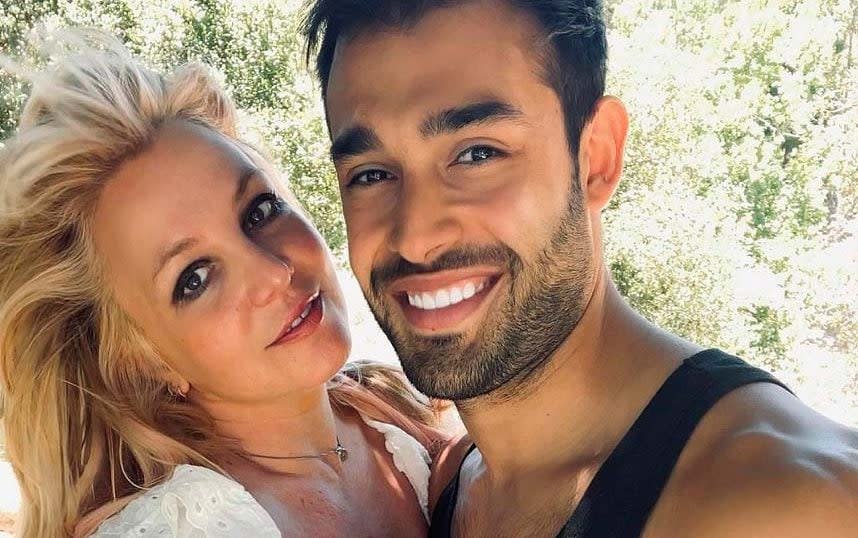 Britney Spears with Sam Asghari – the couple are now engaged - Tim Stewart News