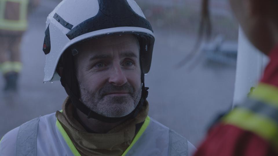 First look: Michael Keogh as firefighter Rich Walker.