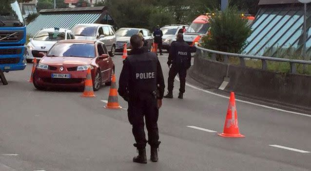 Security was tightened around Geneva Airport. Source: Twitter