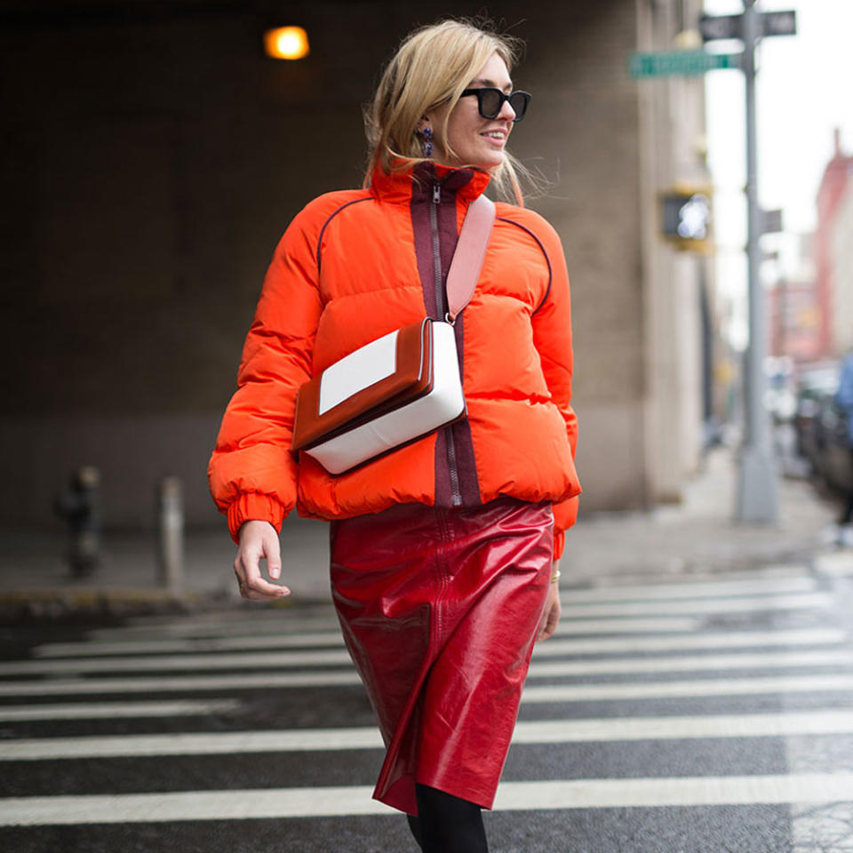 Camille Charrière In A Ganni Coat