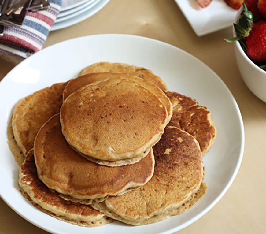 Whole-Wheat Banana Pancakes from Good Cheap Eats