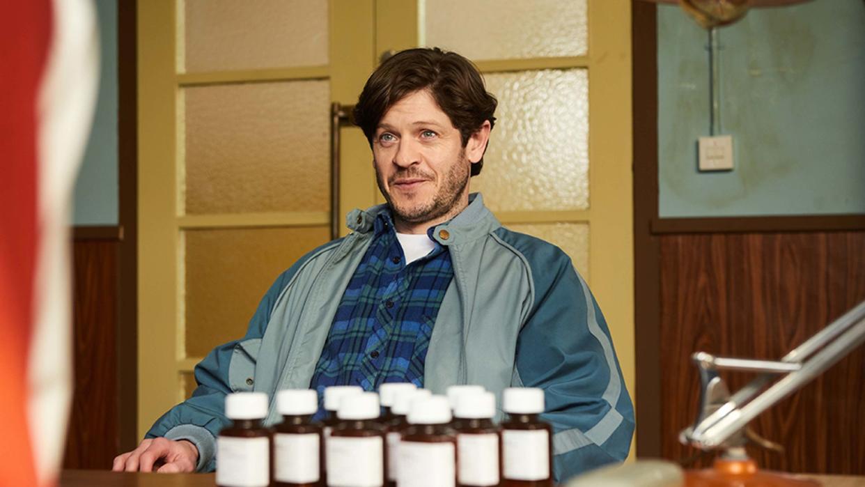 Iwan Rheon as Meurig in Men Up