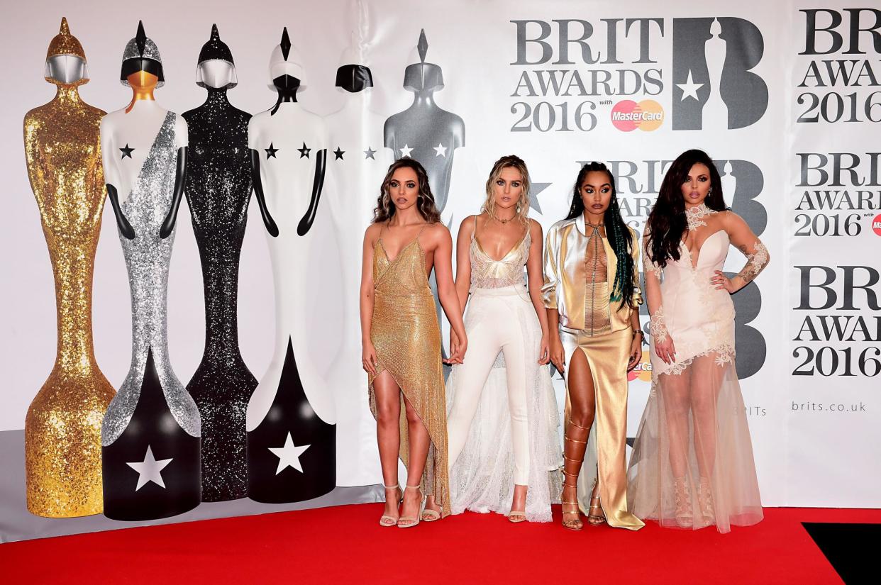 Best of British: Little Mix at last year's Brit Awards at the O2 Arena: PA