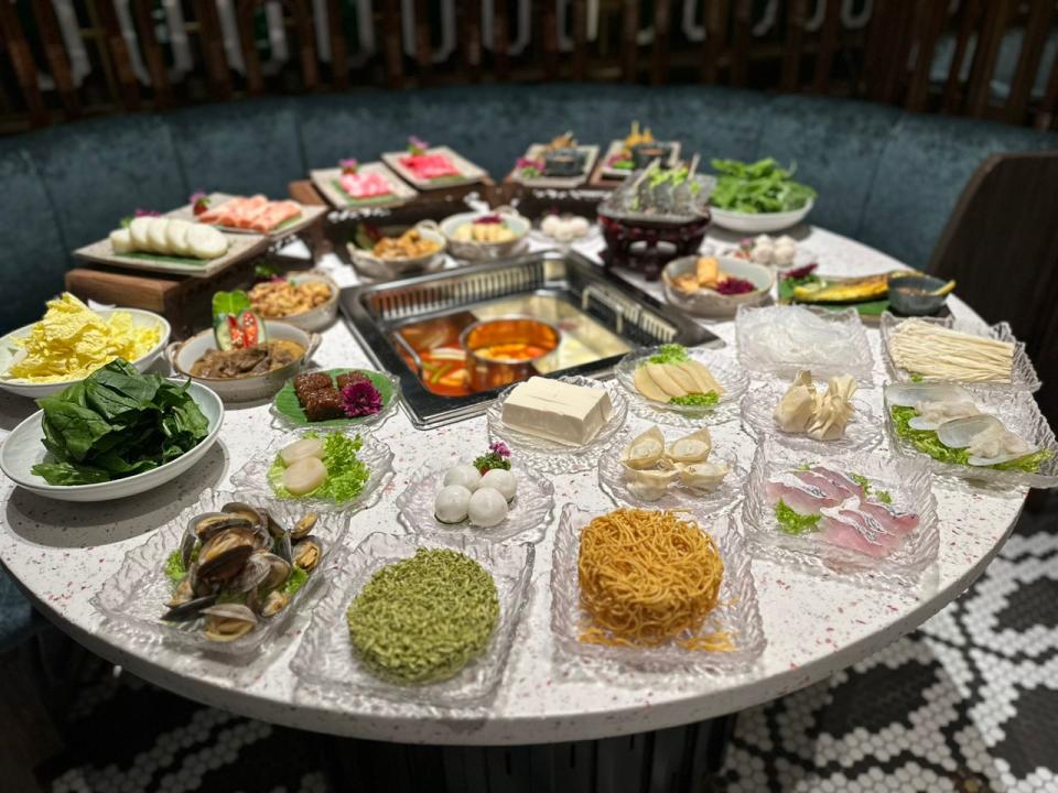 RasaNya Steamboat - Food spread