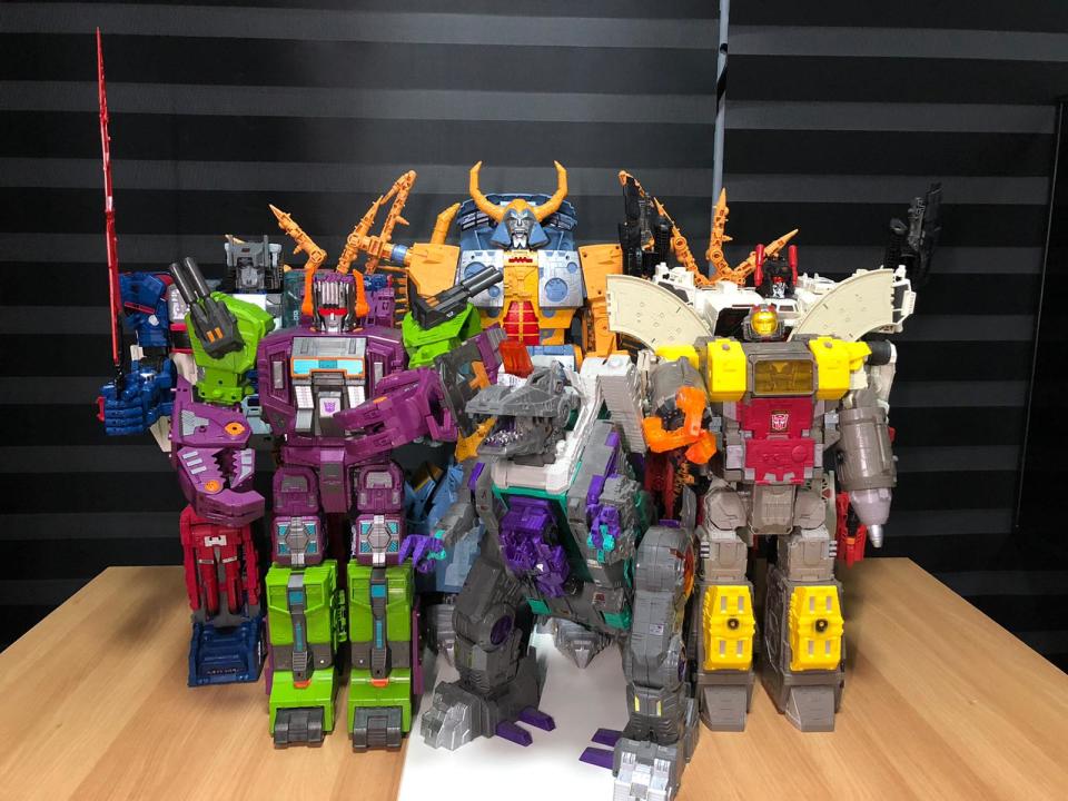 Unicron and the Titans.