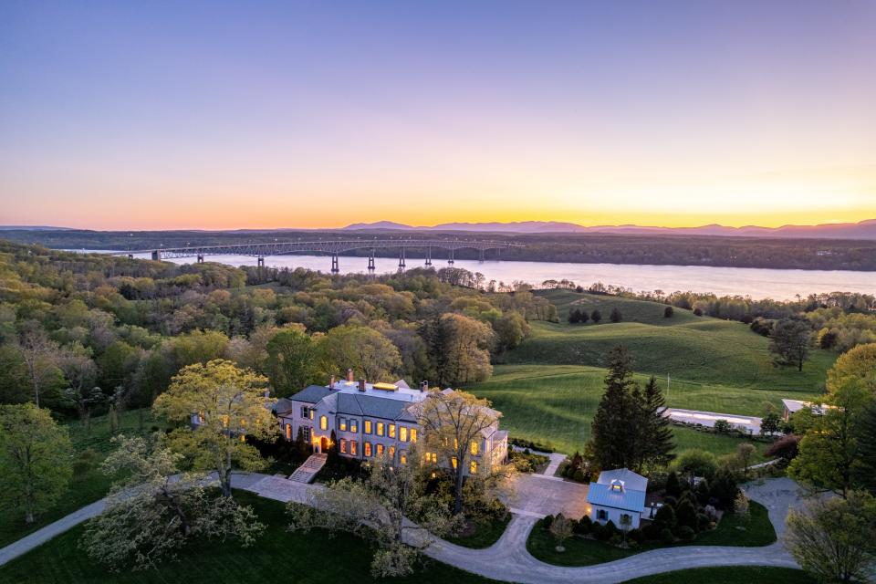 One of the grandest estates in the Hudson Valley, a 10-bedroom 1851 mansion on 290 riverfront acres in Red Hook and Rhinebeck with ties to Delanos, Roosevelts and Astors, is now on the market for $25 million. It's owned by , Suzy Welch, an author, TV commentator, business journalist and the widow of former GE chairman Jack Welch.