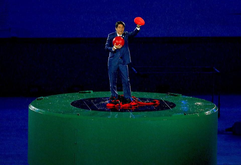 The Japanese Prime Minister dressed up like Mario at the Closing Ceremonies because the world is delightful