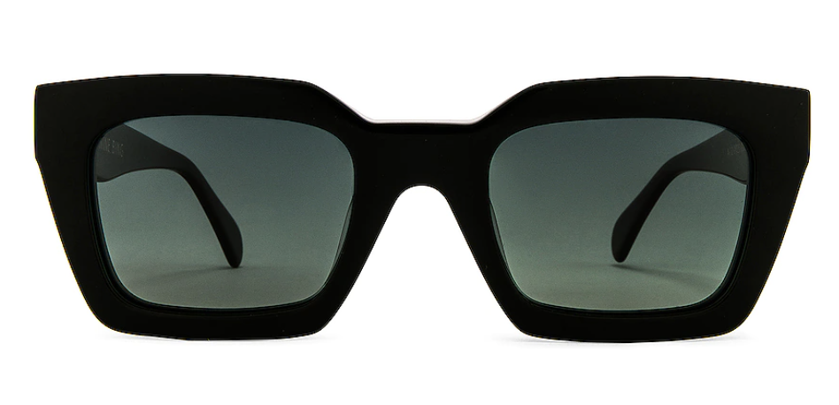 black rectangular sunglasses