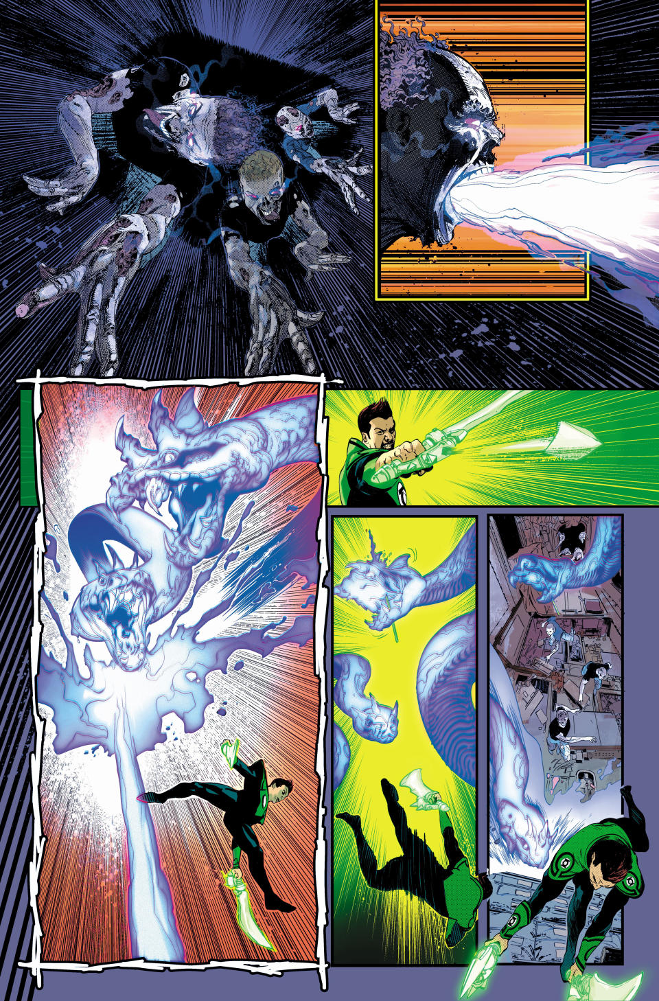 Art pages from Green Lantern: War Journal #1