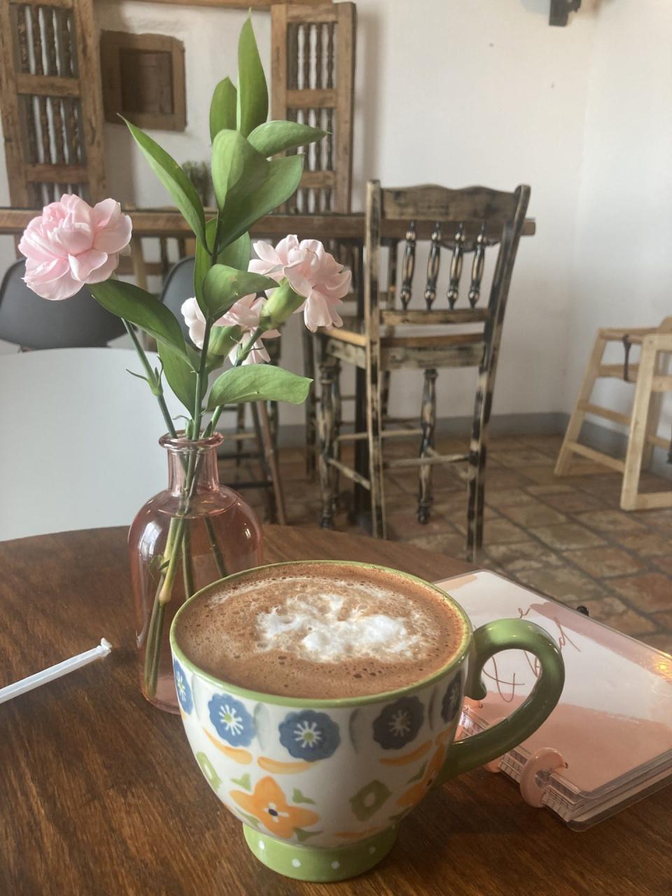 Cocol, at 10180 Socorro Rd., offers the best Abuelita chocolate latte for cool fall mornings.