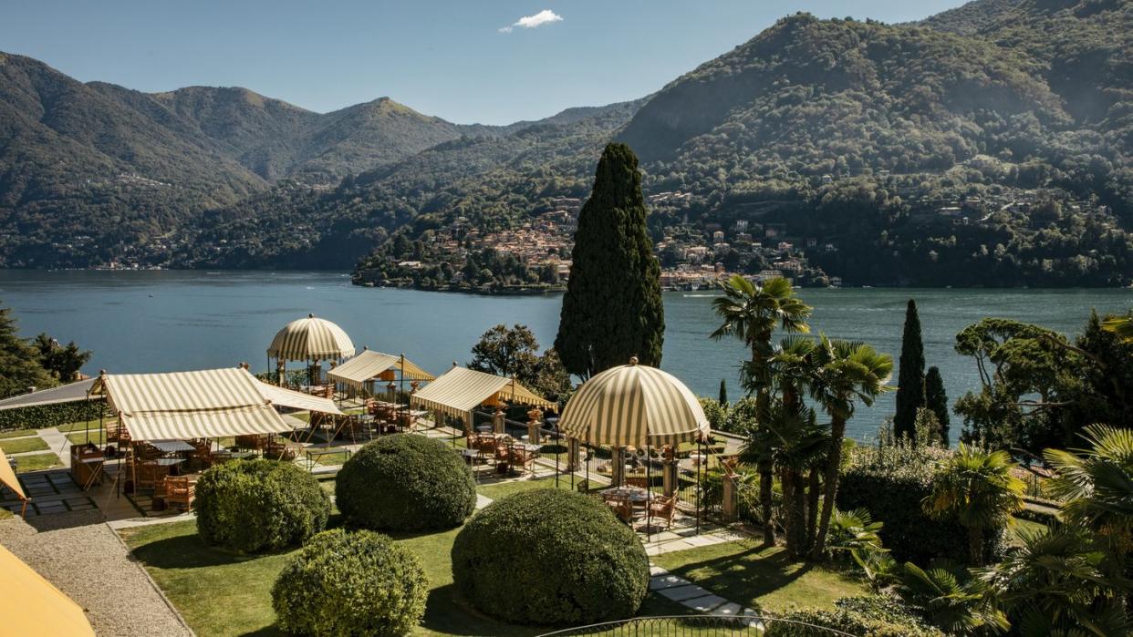 passalacqua hotel lake como restaurant view