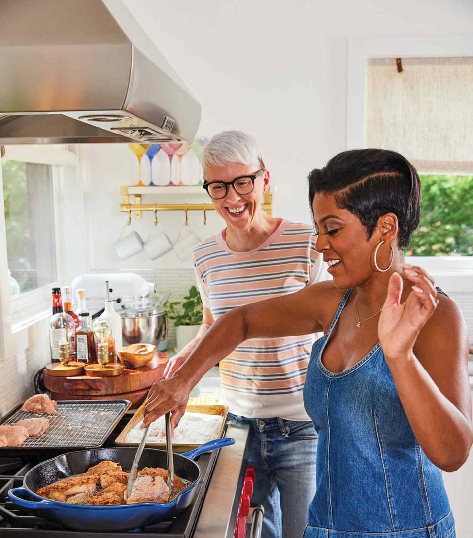 <p>2024 Lauren Volo</p> Tamron Hall and Lish Steiling