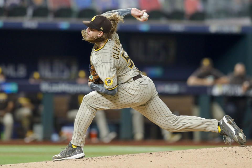 Mike Clevinger #52 of the San Diego Padres is a fantasy baseball asset when healthy