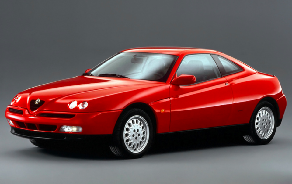 <p>Sure, it might have been front-wheel drive, but there's still a lot to love about Alfa's mid-'90s GTV coupe. It looks like a creature from space and, thanks to a lovely V-6 engine, makes a wonderful sound. Best of all, they'll be eligible for import into the U.S. starting next year. </p>