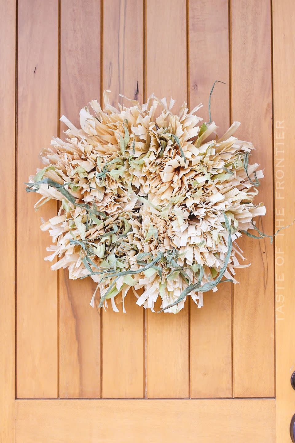 Textural Cornhusk Wreath