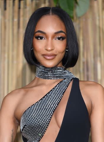 <p>Photo by Karwai Tang/WireImage</p> Jourdan Dunn showing off a rounded bob