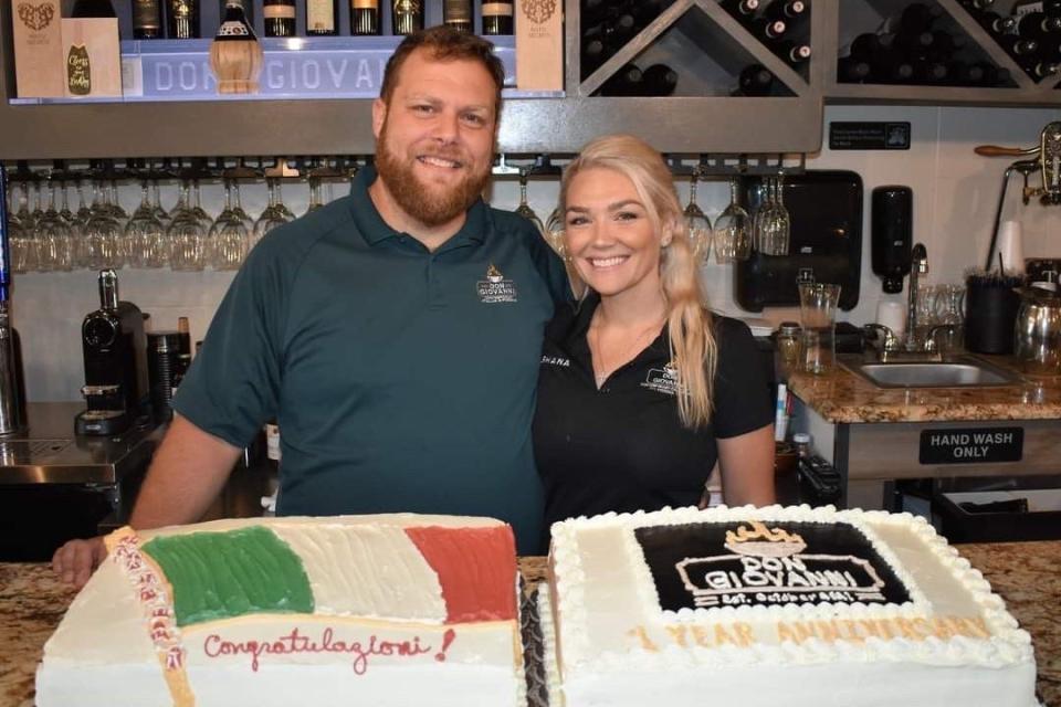 Giovanni Spinosa and his wife Shana, co-owners of Don Giovanni opening in Ormond Beach.