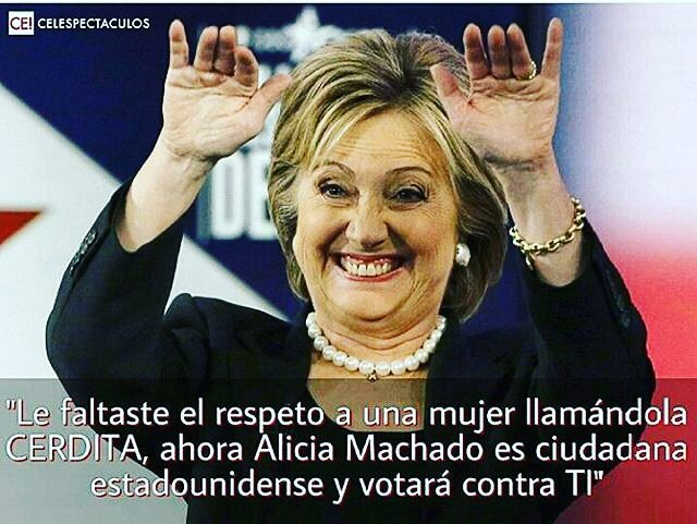 Hillary feliz como lombriz.